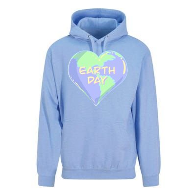 Cute Earth Day World Heart Unisex Surf Hoodie