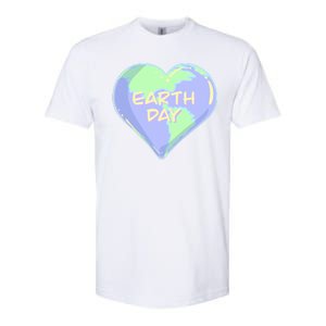 Cute Earth Day World Heart Softstyle CVC T-Shirt