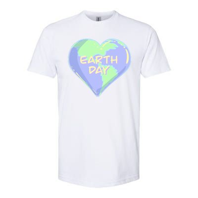 Cute Earth Day World Heart Softstyle® CVC T-Shirt