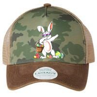 Cute Easter Dabbing Bunny Rabbit With Easter Eggs Legacy Tie Dye Trucker Hat