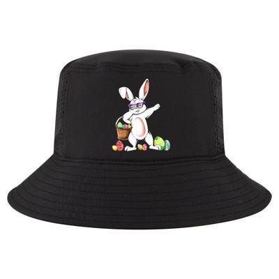 Cute Easter Dabbing Bunny Rabbit With Easter Eggs Cool Comfort Performance Bucket Hat
