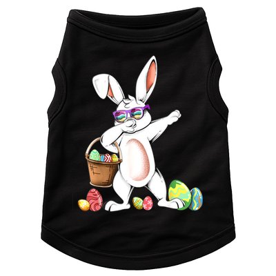 Cute Easter Dabbing Bunny Rabbit With Easter Eggs Doggie Tank