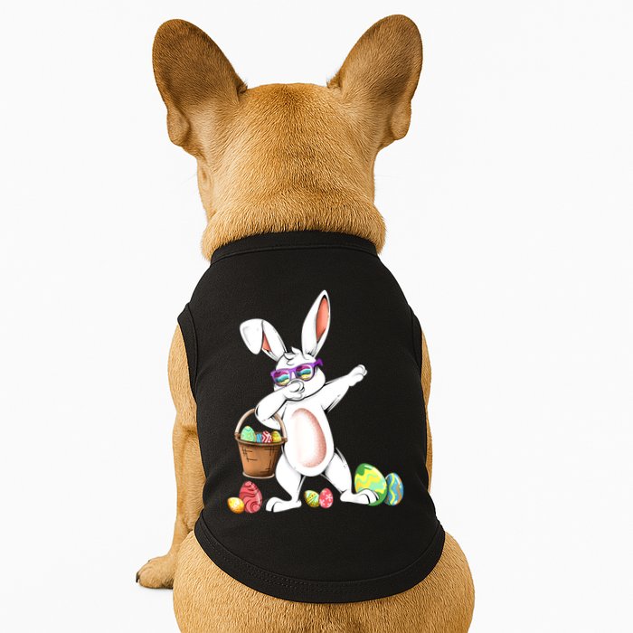 Cute Easter Dabbing Bunny Rabbit With Easter Eggs Doggie Tank
