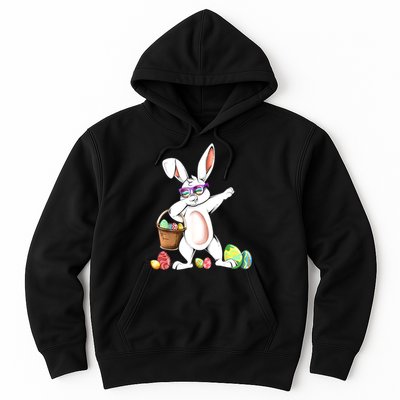 Cute Easter Dabbing Bunny Rabbit With Easter Eggs Hoodie