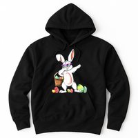 Cute Easter Dabbing Bunny Rabbit With Easter Eggs Hoodie