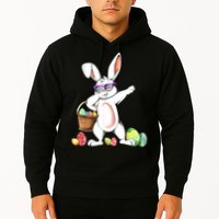Cute Easter Dabbing Bunny Rabbit With Easter Eggs Hoodie