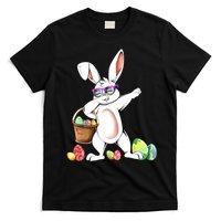 Cute Easter Dabbing Bunny Rabbit With Easter Eggs T-Shirt