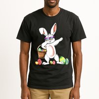 Cute Easter Dabbing Bunny Rabbit With Easter Eggs Tall T-Shirt