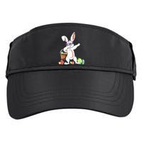 Cute Easter Dabbing Bunny Rabbit With Easter Eggs Adult Drive Performance Visor