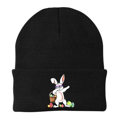 Cute Easter Dabbing Bunny Rabbit With Easter Eggs Beanie