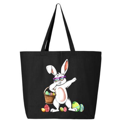 Cute Easter Dabbing Bunny Rabbit With Easter Eggs 25L Jumbo Tote