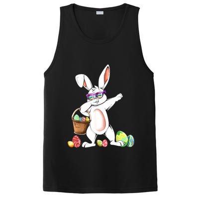 Cute Easter Dabbing Bunny Rabbit With Easter Eggs PosiCharge Competitor Tank