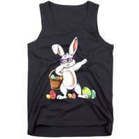 Cute Easter Dabbing Bunny Rabbit With Easter Eggs Tank Top