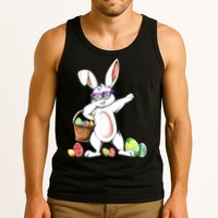 Cute Easter Dabbing Bunny Rabbit With Easter Eggs Tank Top