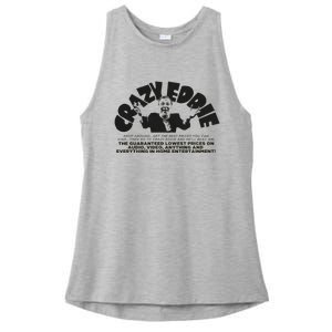 Crazy Eddie Department Store Ladies PosiCharge Tri-Blend Wicking Tank