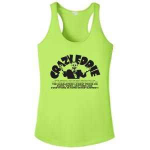 Crazy Eddie Department Store Ladies PosiCharge Competitor Racerback Tank