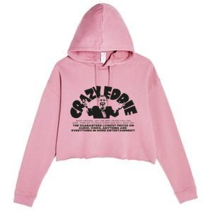 Crazy Eddie Department Store Crop Fleece Hoodie