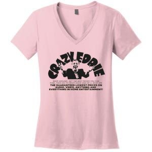 Crazy Eddie Department Store Women's V-Neck T-Shirt