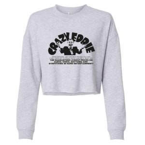 Crazy Eddie Department Store Cropped Pullover Crew