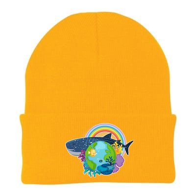 Colorful Earth Day Ocean Sea Life Knit Cap Winter Beanie