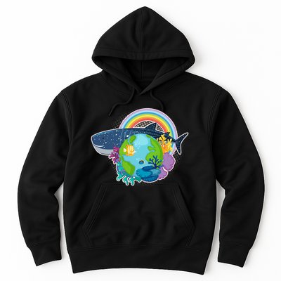 Colorful Earth Day Ocean Sea Life Hoodie