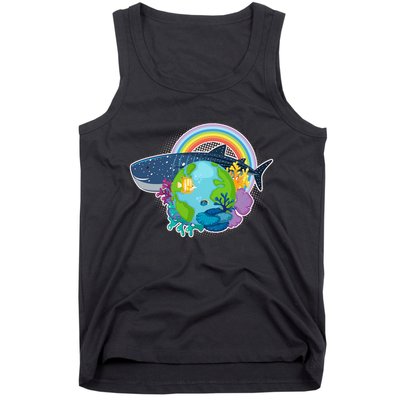 Colorful Earth Day Ocean Sea Life Tank Top