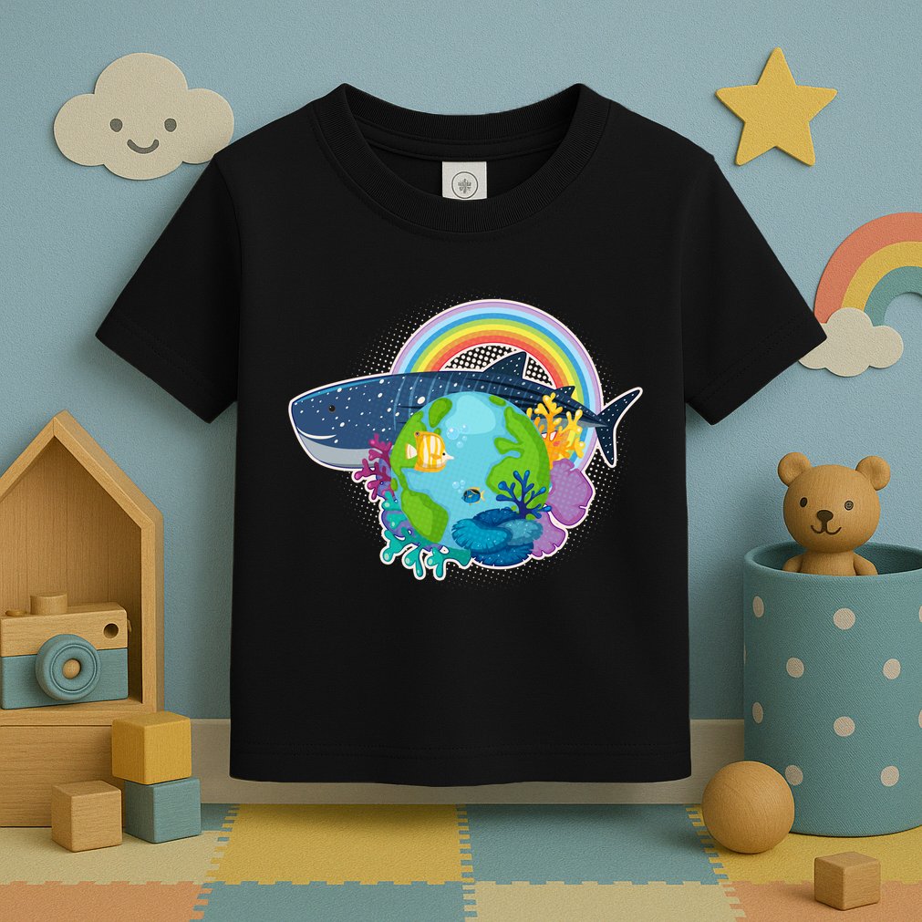 Colorful Earth Day Ocean Sea Life Toddler T-Shirt