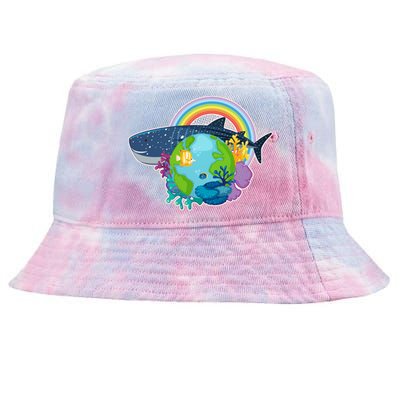 Colorful Earth Day Ocean Sea Life Tie-Dyed Bucket Hat