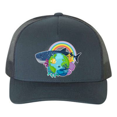 Colorful Earth Day Ocean Sea Life Yupoong Adult 5-Panel Trucker Hat