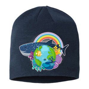 Colorful Earth Day Ocean Sea Life Sustainable Beanie