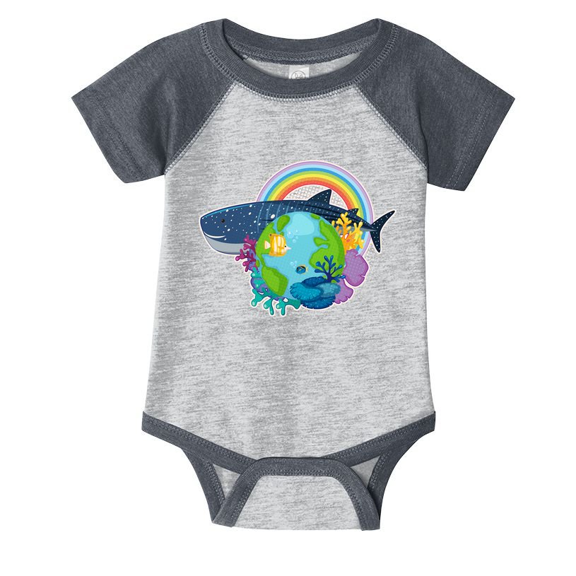 Colorful Earth Day Ocean Sea Life Infant Baby Jersey Bodysuit