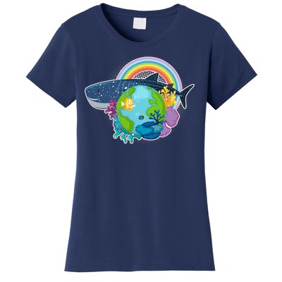 Colorful Earth Day Ocean Sea Life Women's T-Shirt