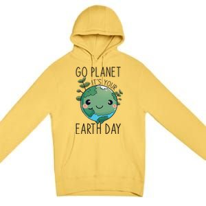 Cute Earth Day Go Planet Earth Day Premium Pullover Hoodie