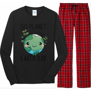 Cute Earth Day Go Planet Earth Day Long Sleeve Pajama Set