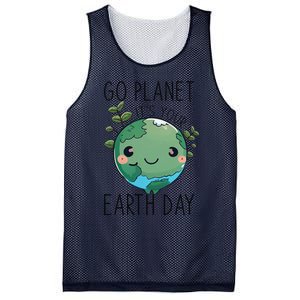 Cute Earth Day Go Planet Earth Day Mesh Reversible Basketball Jersey Tank