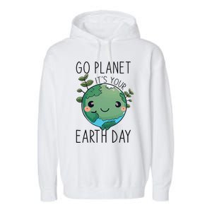 Cute Earth Day Go Planet Earth Day Garment-Dyed Fleece Hoodie