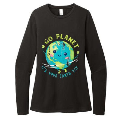 Cute Earth Day Womens CVC Long Sleeve Shirt