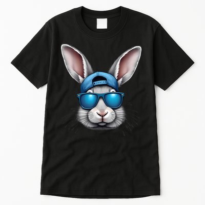 Cool Easter Day Bunny Face With Sunglasses  Tall T-Shirt