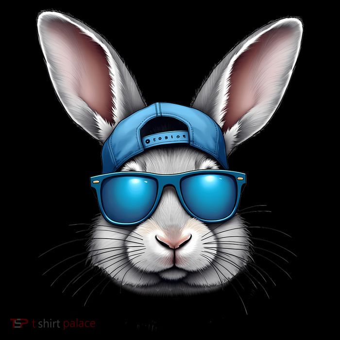 Cool Easter Day Bunny Face With Sunglasses  Tall T-Shirt
