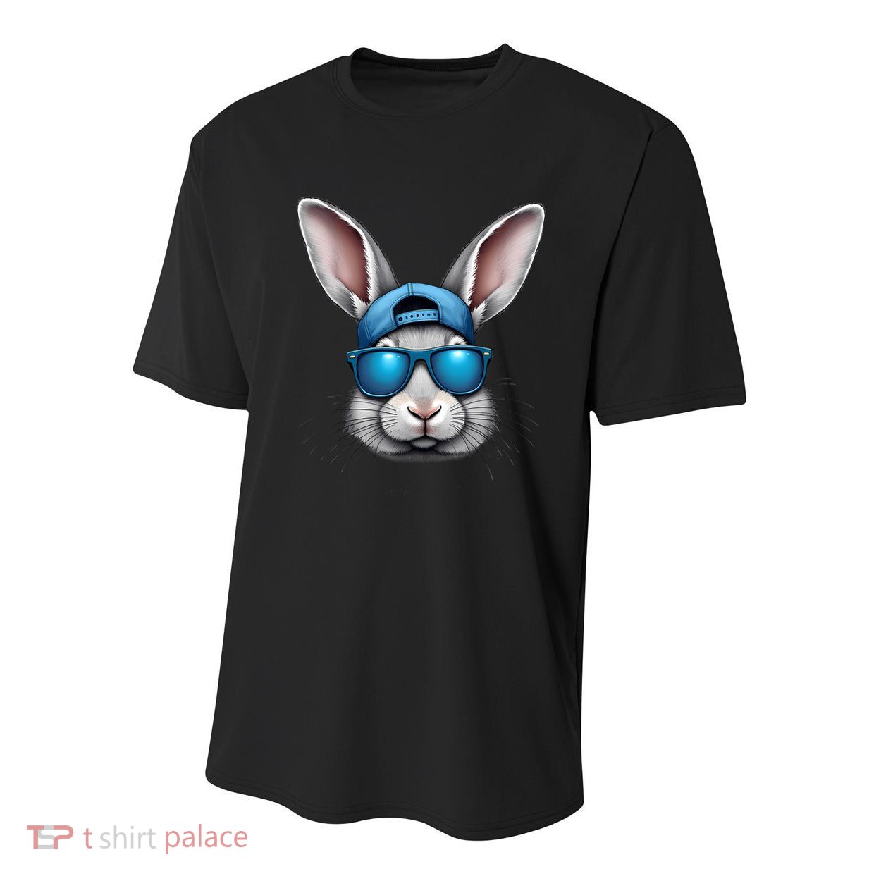 Cool Easter Day Bunny Face With Sunglasses  Youth Performance Sprint T-Shirt