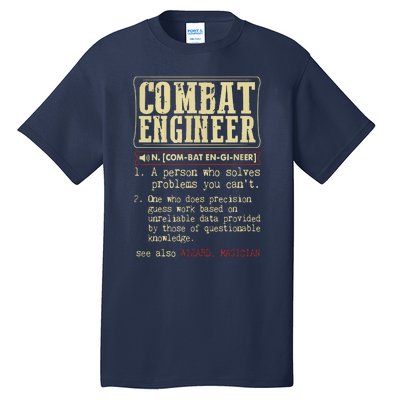 Combat Engineer Dictionary Term Tall T-Shirt