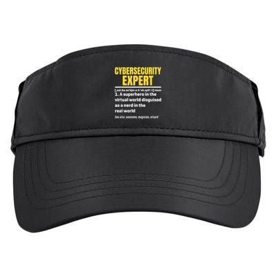Cybersecurity Expert Definition Funny Cybersecurity Expert  Adult Drive Performance Visor