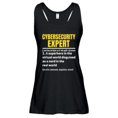 Cybersecurity Expert Definition Funny Cybersecurity Expert  Ladies Essential Flowy Tank