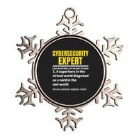 Cybersecurity Expert Definition Funny Cybersecurity Expert  Metallic Star Ornament