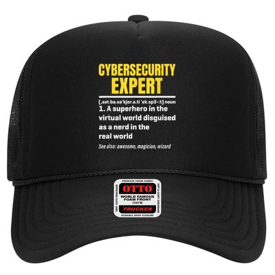 Cybersecurity Expert Definition Funny Cybersecurity Expert  Trucker Hat
