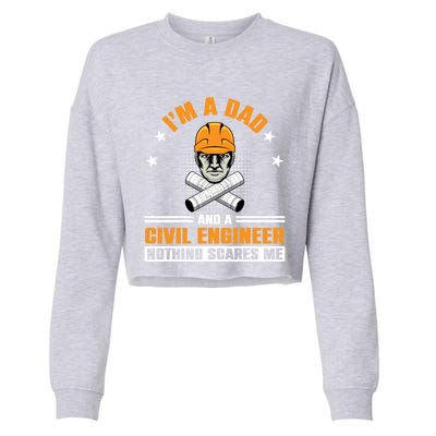 Civil Engineer Dad Civil Engineer Dad Gift Cropped Pullover Crew