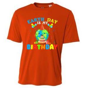 Cute Earth Day Is My Birthday April 22nd Bgiftday Environtal Gift Cooling Performance Crew T-Shirt