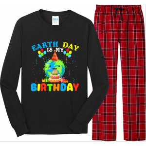 Cute Earth Day Is My Birthday April 22nd Bgiftday Environtal Gift Long Sleeve Pajama Set