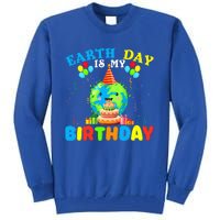 Cute Earth Day Is My Birthday April 22nd Bgiftday Environtal Gift Tall Sweatshirt