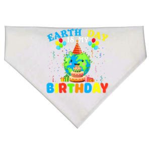 Cute Earth Day Is My Birthday April 22nd Bgiftday Environtal Gift USA-Made Doggie Bandana